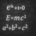 Unsolved math equations across a digital blackboard, representing the challenge faced by AI models like OpenAI and Google DeepMind at the International Math Olympiad.