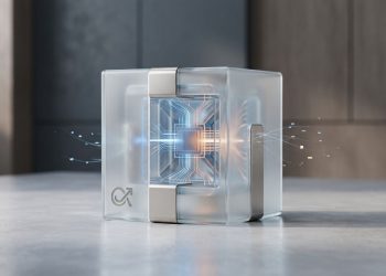 Glowing processor core encased in a frosted glass cube with subtle Claude branding, symbolising compact and efficient agentic AI coding.